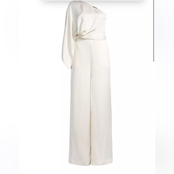 Ramy Brook Simone One-Shoulder Jumpsuit Size 14 NWT